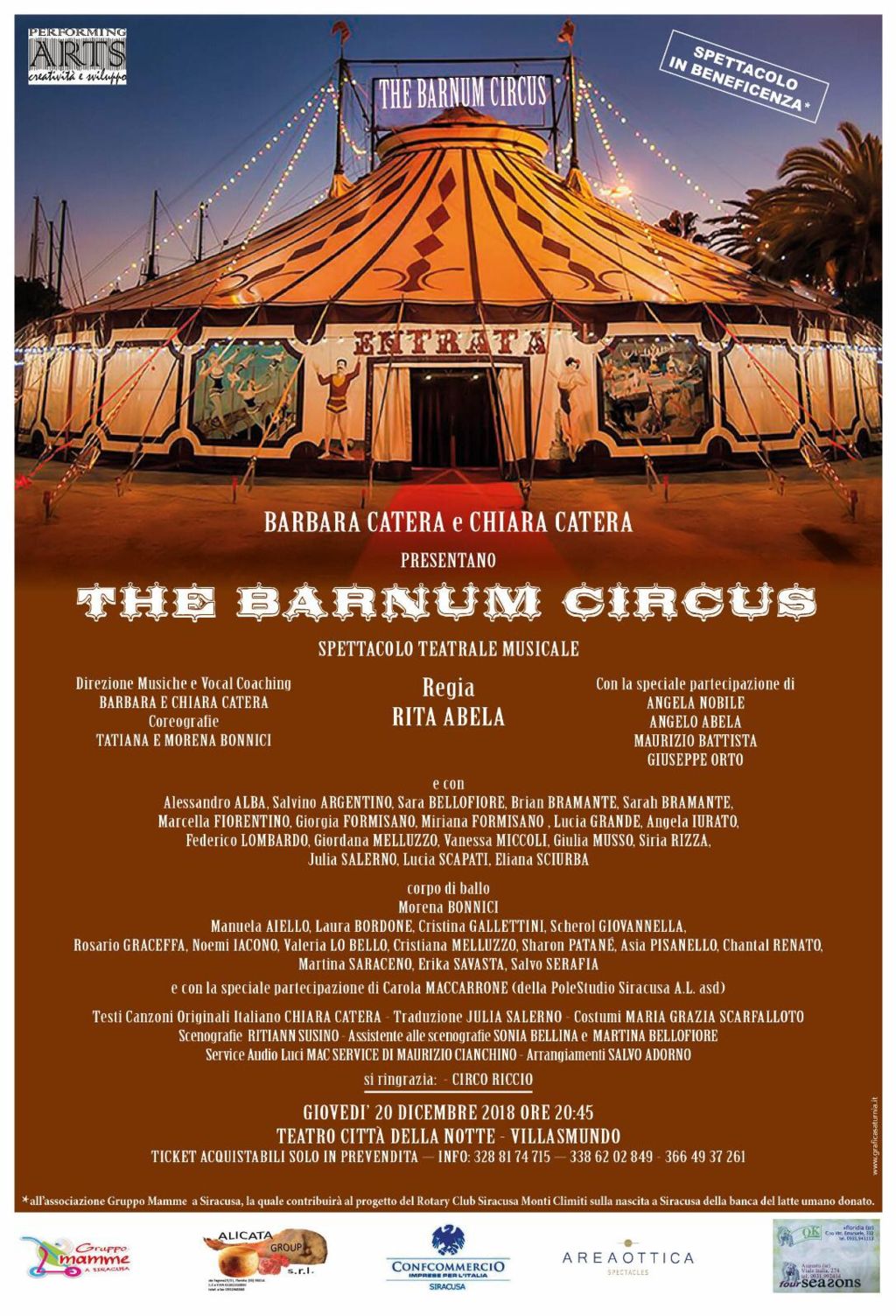 Arriva The Barnum Circus - lo spettacolo di Natale