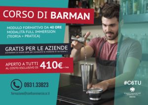 Corso barman - aperte le iscrizioni per la prima sessione del 2019
