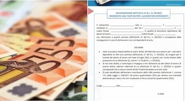 Indennità 200,00 Euro una tantum lavoratori dipendenti - D.L. Aiuti n. 50/2022, art. 31