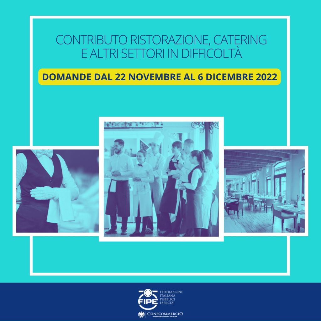 Contributo ristorazione, catering e altri settori in difficoltà 