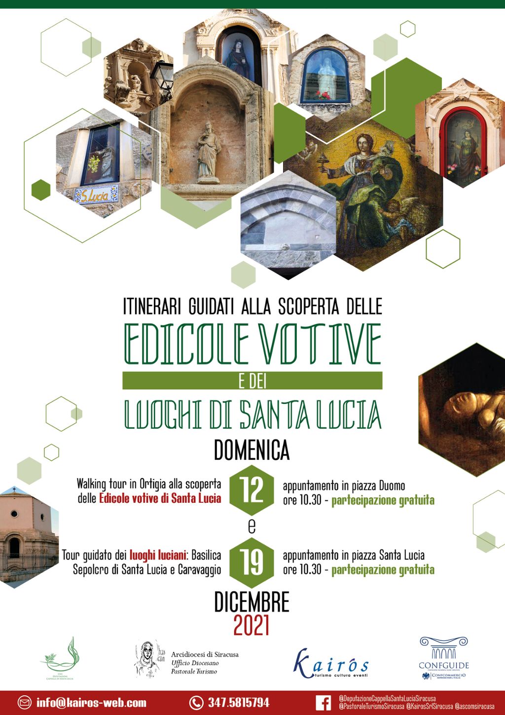 ITINERARI GUIDATI ALLA SCOPERTA DELLE EDICOLE VOTIVE E DEI LUOGHI DI SANTA LUCIA