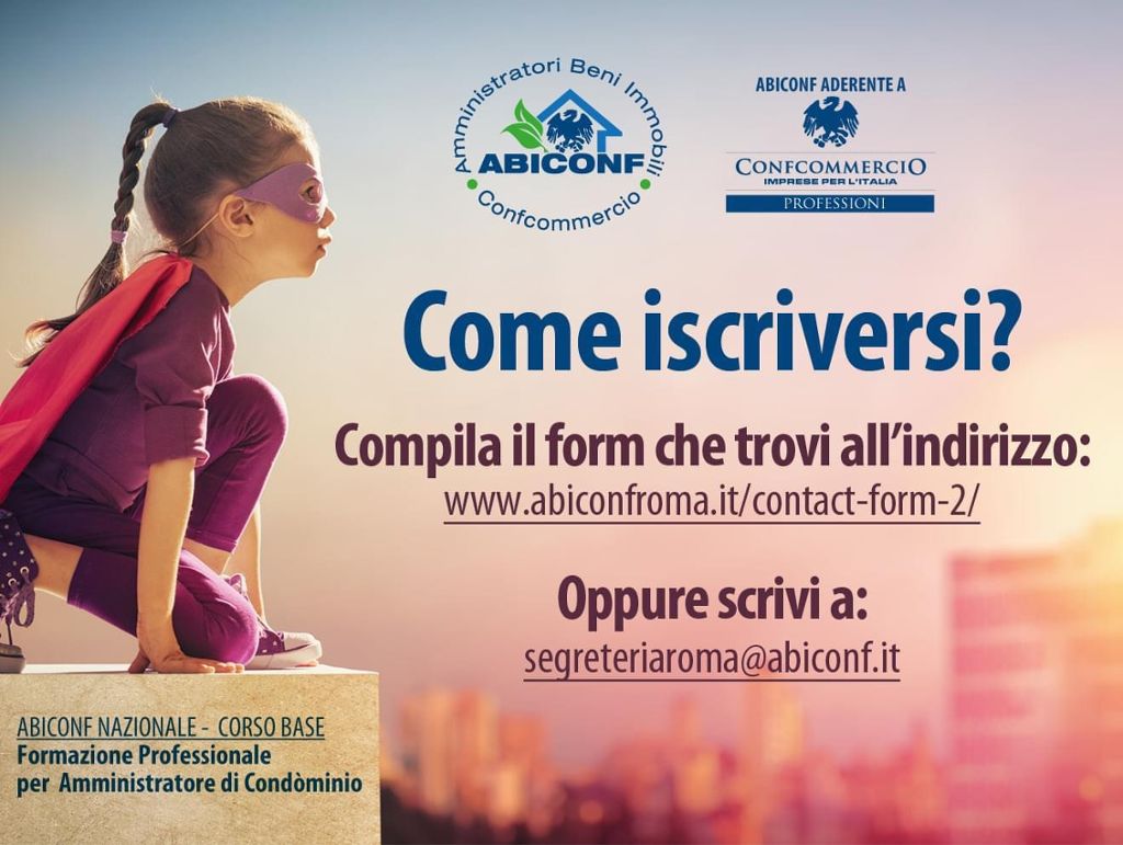 Abiconf Nazionale: corso base per Amministratore di condominio