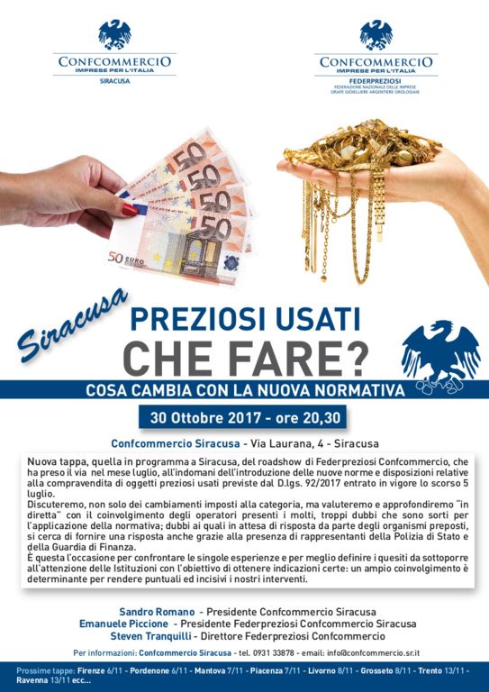 Preziosi usati, che fare?