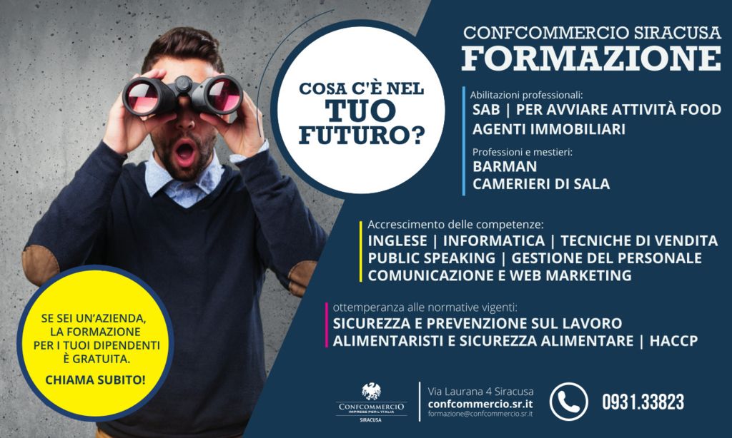 Al via la nuova stagione formativa Confcommercio