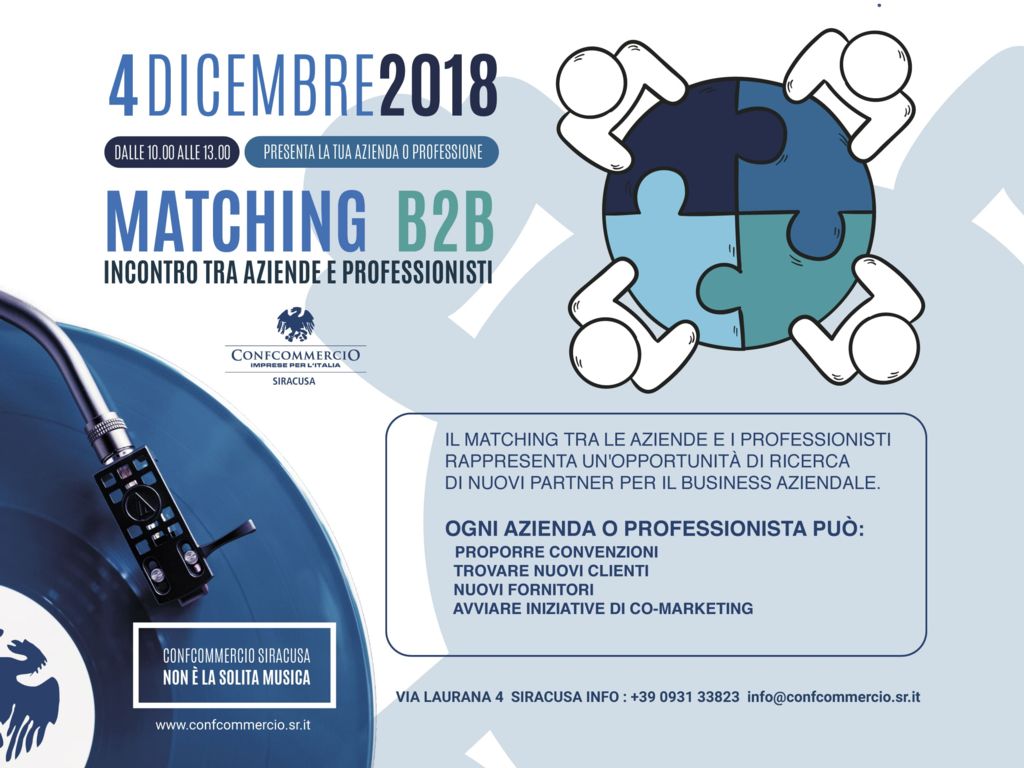 Matching B2B - Presenta la tua azienda e crea nuove opportunità di business