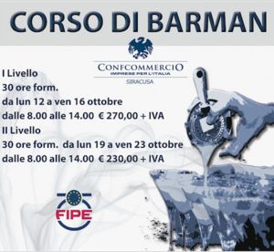 Riparte il corso BARMAN 2015 