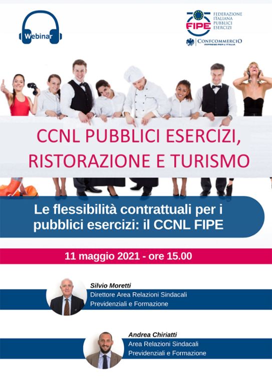 Le flessibilità contrattuali per P.E.: il CCNL FIPE - registrazione per la partecipazione