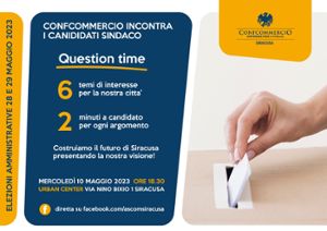 INVITO AI SOCI: CONFCOMMERCIO INCONTRA I CANDIDATI A SINDACO