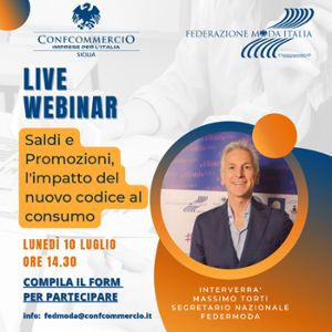 INVITO AL WEBINAR FEDERMODA SUL NUOVO CODICE AL CONSUMO 